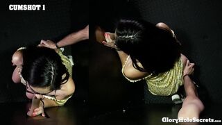 Lucy Sunflowers gets a filthy POV oral and a cumshot in First Gloryhole video Сover